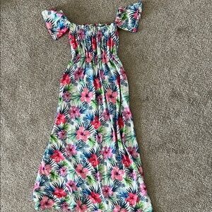 Floral Off-Shoulder Maxi Dress